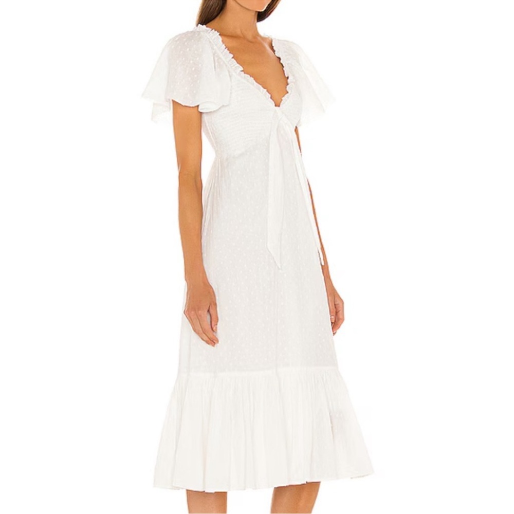 Cleobella Ashlyn MIDI Dress Ivory Small